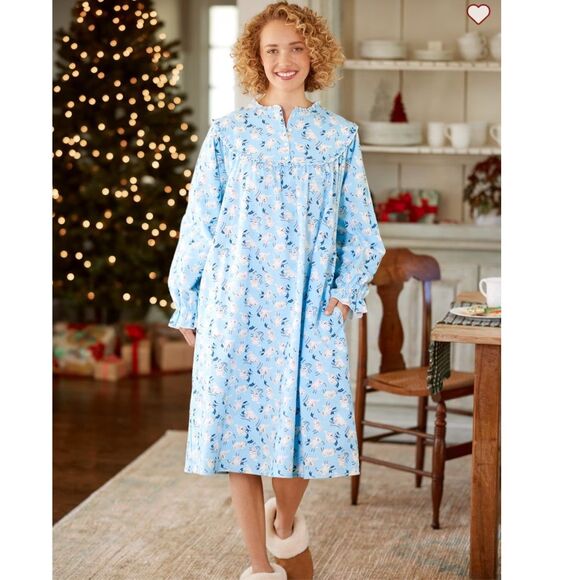 Lanz Of Salzburg Other - Lanz Of Salzburg Playful Kittens Cat Flannel Nightgown Women’s Small